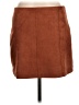 Ever After Solid Brown Casual Skirt Size L - photo 2