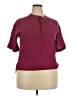 Assorted Brands Burgundy Short Sleeve Blouse Size 22 - photo 1