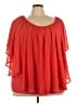 Cato 100% Polyester Red 3/4 Sleeve Blouse Size 26 - 28 - photo 1