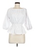Dee Elly White 3/4 Sleeve Blouse Size M - photo 1