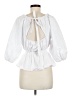 Dee Elly White 3/4 Sleeve Blouse Size M - photo 2