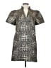 THML 100% Polyester Graphic Gray Casual Dress Size S - photo 1