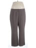 Le Suit Solid Gray Dress Pants Size 18 - photo 1