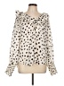 Ann Taylor Ivory Long Sleeve Blouse Size L - photo 1