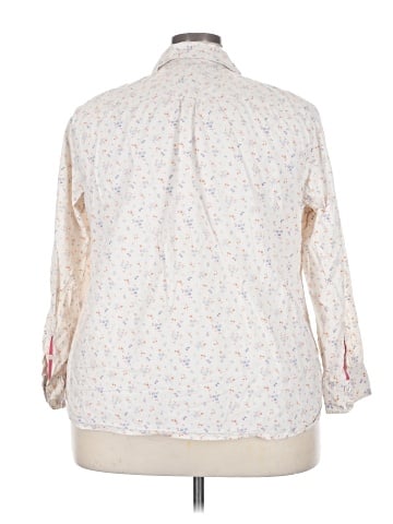 Talbots 3/4 Sleeve Button-Down Shirt (view 2)