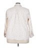 Talbots 100% Cotton Floral Ivory 3/4 Sleeve Button-Down Shirt Size 3X - photo 2