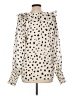 Ann Taylor Ivory Long Sleeve Blouse Size L - photo 2