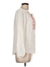 dalia 100% Rayon Ivory Long Sleeve Blouse Size L - photo 4
