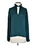 Paige 100% Polyester Teal Long Sleeve Blouse Size XS - photo 1