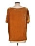 Ecote Gold Short Sleeve Blouse Size L - photo 2