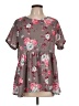 Unbranded Gray Short Sleeve Blouse Size L - photo 1