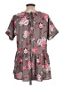 Unbranded Gray Short Sleeve Blouse Size L - photo 2