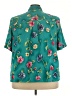 Alfred Dunner 100% Polyester Floral Teal Short Sleeve Blouse Size 24W - photo 2