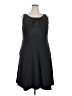 Talbots Solid Black Casual Dress Size 18 - photo 1