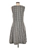 Three Dots Graphic Gray Casual Dress Size L - photo 2