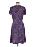 Wisp Print Purple Casual Dress Size 8 - photo 2