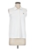 William Murray Ivory Sleeveless Blouse Size M - photo 1