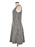 Three Dots Graphic Gray Casual Dress Size L - photo 5