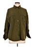 Old Navy Solid Green Long Sleeve Button-Down Shirt Size L (tall) - photo 1