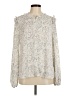 CAbi Paisley Ivory Long Sleeve Blouse Size M - photo 1