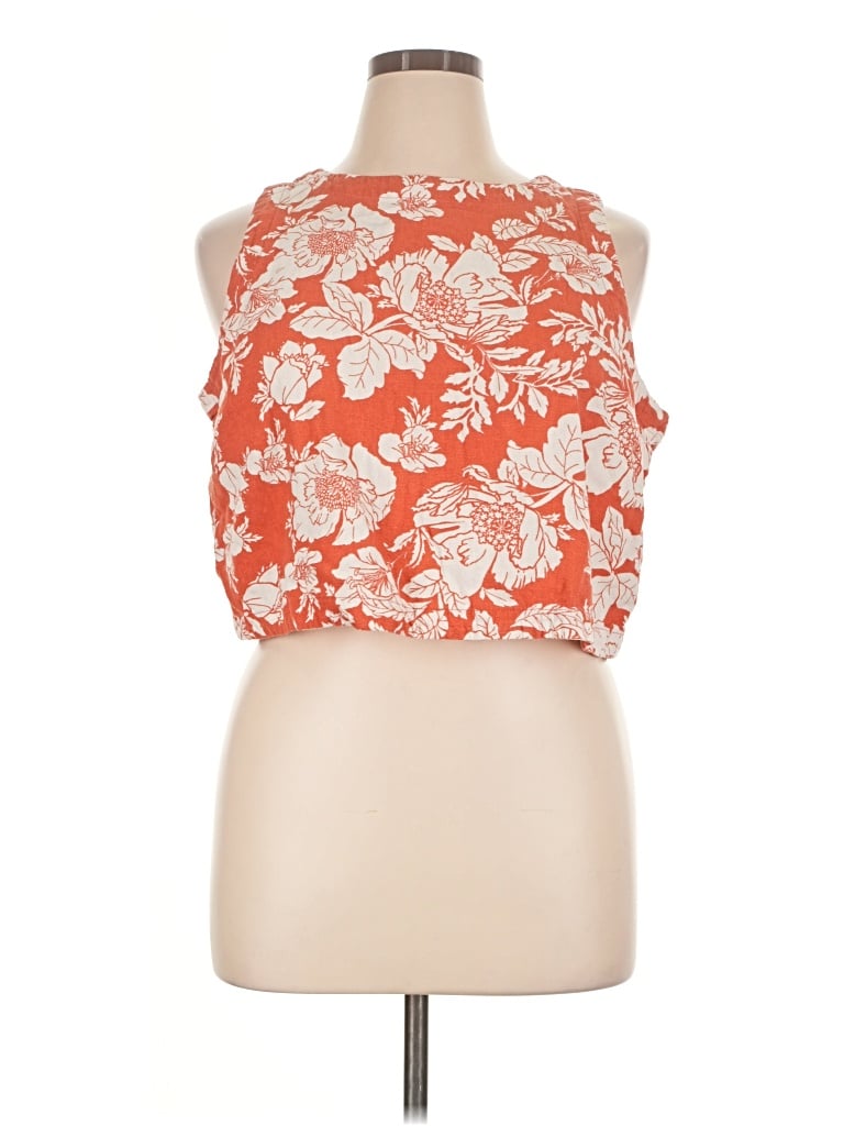 Pre-owned Old Navy Sleeveless Blouse In Orange