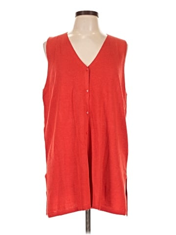 MNG Sleeveless Button-Down Shirt (view 1)
