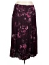 Chico's Floral Burgundy Formal Skirt Size Lg (2) - photo 1