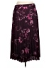Chico's Floral Burgundy Formal Skirt Size Lg (2) - photo 2
