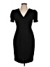DKNY Solid Black Cocktail Dress Size 10 - photo 1