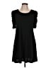 MSK Solid Black Casual Dress Size L (petite) - photo 1