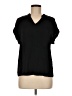 Maison d' Amelie 100% Polyester Black Short Sleeve Blouse Size 6 - photo 1