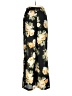 Socialite 100% Polyester Floral Black Casual Pants Size M - photo 2