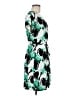 Nine West Print Green Cocktail Dress Size M - photo 4