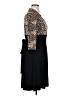 AA Studio AA Animal Print Black Tan Cocktail Dress Size 14 - photo 4