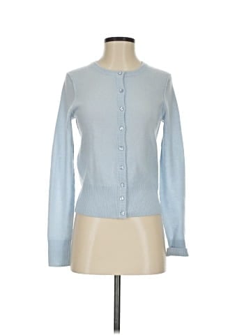 Aqua Cashmere Cardigan (view 1)