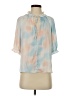 Current Air 100% Polyester Blue 3/4 Sleeve Blouse Size S - photo 1