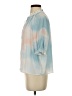 Current Air 100% Polyester Blue 3/4 Sleeve Blouse Size S - photo 5