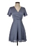 Express 100% Polyester Solid Gray Casual Dress Size 0 - photo 1