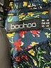 Boohoo 100% Polyester Print Black Casual Dress Size 14 - photo 7