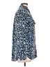 Equipment 100% Silk Animal Print Blue Long Sleeve Silk Top Size L - photo 4