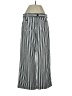Ann Taylor LOFT Stripes Silver Casual Pants Size 4 - photo 1