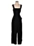 Madewell 100% Polyester Solid Black Apron Bow-Back Jumpsuit Size 4 - photo 1