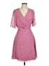 Diane von Furstenberg 100% Polyester Pink Kimono Size 12 - photo 1