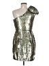 Maeve 100% Polyester Metallic Silver Cocktail Dress Size 8 (petite) - photo 2
