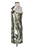 Maeve 100% Polyester Metallic Silver Cocktail Dress Size 8 (petite) - photo 5