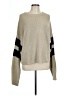 John & Jenn Color Block Tan Pullover Sweater Size L - photo 1