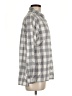 Christopher & Banks Checkered-gingham Gray Long Sleeve Button-Down Shirt Size M - photo 4