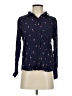 Rails Print Blue Long Sleeve Blouse Size S - photo 1