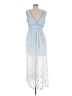 Aqua 100% Polyester Blue Casual Dress Size M - photo 2