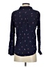 Rails Print Blue Long Sleeve Blouse Size S - photo 2